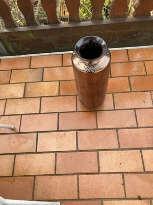 Bodenvase goldfarbe Deko-Objekt mit Hammerschlagoptik UVP 69 Euro Depot - Bild 1 von 4