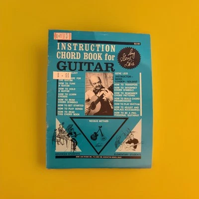 Libro de acordes de instrucciones para guitarra 1961 1964 de colección por Gene Leis Nexus Method Foto 1 de 2