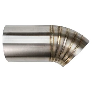 Proflow Pie Cut Welded 304 Steel Dump Pipe Tip 4.00'' 36 An (PFESS-PCDUMP400-36) - Picture 1 of 12