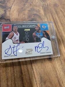 Steve Francis Mateen Cleaves Stadium Club Co-Signers Auto Rockets Pistons - Picture 1 of 2