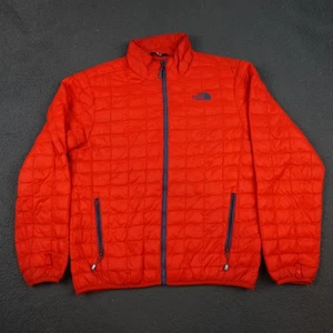 North Face Thermoball Jacke Herren Medium Orange Thermo Full Zip Puffer - Bild 1 von 12