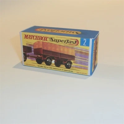 Matchbox Lesney Superfast  2 d Mercedes Trailer G Style Repro Box - Image 1 of 4