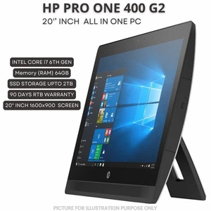 PC todo en uno HP ProOne 400 G2 20"" Intel i5-6ª generación 32 GB RAM DDR4 2 TB SSD WIN11 - Imagen 1 de 7