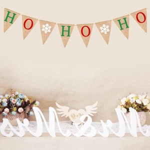 Banners de Navidad Líneas Tela Navidad Bandera Hogar Fiesta Navidad - Imagen 1 de 11