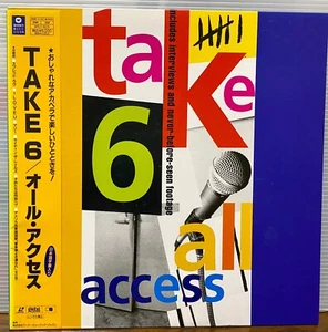 TAKE 6 - ALL ACCESS 1992 JAPAN LASERDISC w/obi WPLP-9079 - Picture 1 of 3