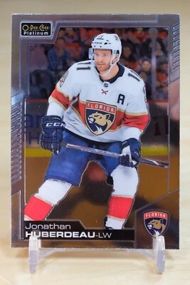 2020-21 Upper Deck OPC Platinum Base #20 Jonathan Huberdeau - Florida Panthers - Image 1 of 2