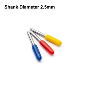 15pcs GCC Jaguar Plotter da Taglio Carburo Tungsteno Lama Coltello 2,5mm Dia 30/45/60 - Foto 1 di 5