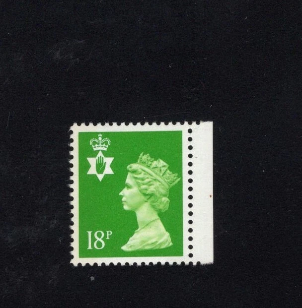 Northern Ireland 1993 18p Bright Green  Litho Left Band  Machin MNH  SG NI48 - Image 1 of 1