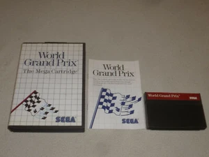 BOXED MASTER SYSTEM GAME WORLD GRAND PRIX COMPLETE W MANUAL MEGA CARTRIDGE - Picture 1 of 2