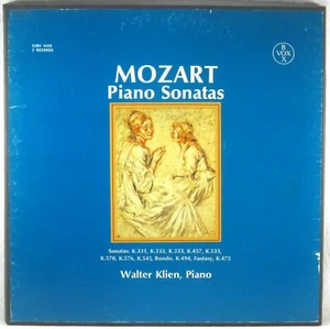 3 LP VOX BOX WALTER KLIEN Mozart Piano Sonatas Vol II SVBX-5429 EX - Imagen 1 de 3