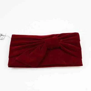 INC International Concepts Womens Bowah Clutch Handbag Red Velvet Magnetic S New - Picture 1 of 7