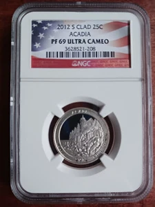 2012 San Francisco Washington 25c Coin NGC PF69 Ultra Cameo ***Clad, Acadia*** - Picture 1 of 4
