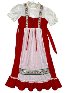 ILGWU Folk Dress Costume Eastern European Style Girls VTG RARE OOAK - Picture 1 of 10