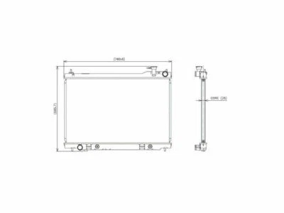 Fits 2003-2008 Infiniti FX35 Radiator Denso 72288QH 2005 2004 2006 2007 - Image 1 of 2