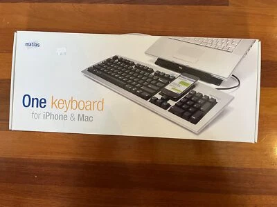 Matias Slim One Keyboard for Apple, iPhone, iPod, iPad, and Mac Vintage Product - Image 1 of 4