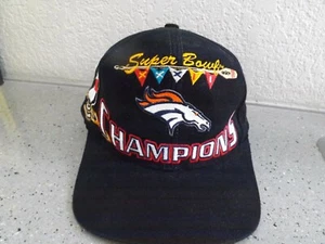 SUPER BOWL XXXII CHAMPIONS Mütze-Denver Broncos-San Diego-NFL-Black-Snapback-Elway - Bild 1 von 7