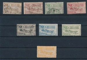 Romania "MAIL COACH LEAVING" #158-165 (1903); COMPL SET (8); CV $100 - Picture 1 of 2