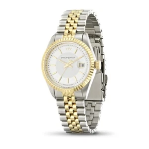 Orologio Philip Watch Caribe R8253107519 Watch Bicolore Oro Donna 31 mm Dorato - Foto 1 di 2