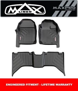 MaxPro Floor Mats 3D For Mazda BT50 Dual Cab Ute 2021 + Front and Rear - Picture 1 of 12