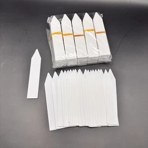 500 pcs Plastic Name Labels For Plants 4" long White E1-910 - Picture 1 of 5