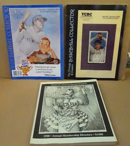 Vintage Baseball Collector #22/23 Magazines + 1988 SABR Membership Directory - Picture 1 of 7