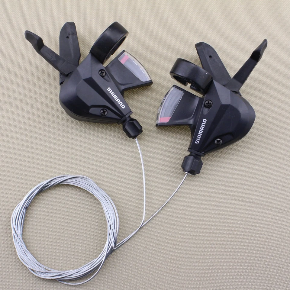 SHIMANO SL-M310 ALTUS RAPID FIRE 3 X 8 SPEED BLACK BICYCLE SHIFTER SET - Image 1 of 2