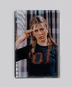 ROLLO PIEL SALMÓN RACHEL / FRIENDS / - 2" X 3" PÓSTER IMÁN AÑOS 90 MILLENNIAL) - Imagen 1 de 2