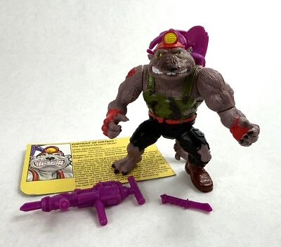 Dirtbag Vintage TMNT Teenage Mutant Ninja Turtles Figure Complete Filecard 1991 - Image 1 of 2