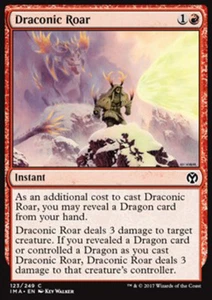 MTG DRACONIC ROAR FOIL EXC - RUGGITO DRACONICO - IMA - MAGIC - Picture 1 of 1