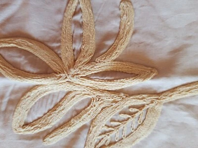 Donna Karan DKNY  Beige W/Tan  Embroidered King Sham , Rarest Gorgeous! NEW - Image 1 of 4