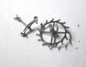 RUEDA Y HORQUILLA DE ESCAPE DE ACERO TAMAÑO 16 ELGIN #2884-1494 -----EBAY 35 - Imagen 1 de 4
