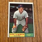 1961 Topps #493 Don Zimmer Chicago Cubs EX No Creases CLEAN