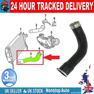 TURBO INTERCOOLER HOSE PIPE FOR JEEP GRAND CHEROKEE CRD   55037962AA - Image 1 of 4