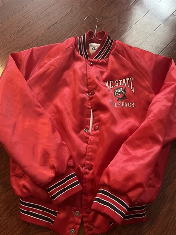 Vintage 1980s chalk line NC State Wolfpack jacket Size 18-20 Youth XL Cover