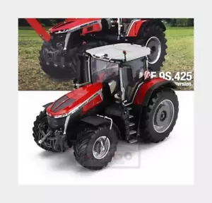 1:32 UNIVERSAL HOBBIES Massey Ferguson Mf9S.425 Tractor 2022 Red Black UH6710 Mo - Picture 1 of 2