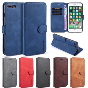 For Huawei P30 Pro P30 Lite Retro PU Leather Card Holder Wallet Phone Case Cover - Picture 1 of 14