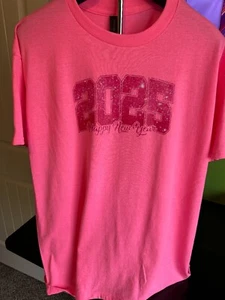 Pink Sarcastic Humor Graphic Tee - Novelty Funny T Shirt Size L - Picture 1 of 3