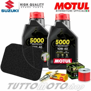 KIT TAGLIANDO SUZUKI BURGMAN 250 2001 2002 OLIO MOTUL FILTRI CANDELA - Foto 1 di 6