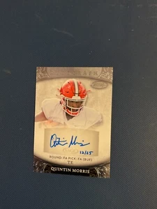 2021 Sage Aspire Draft Picks Quintin Morris Silver Autographed Card - Picture 1 of 2