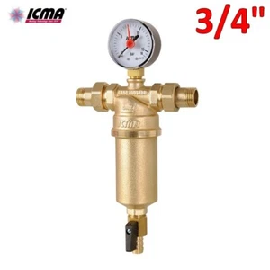 ICMA - Filtro autopulente 3/4'' in ottone per acqua con bochettoni M-M , manomet - Imagen 1 de 1