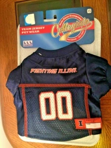 Univ Illinois Fighting Illini Dog Jersey - XS - Pets First Co.- NWT - Picture 1 of 5