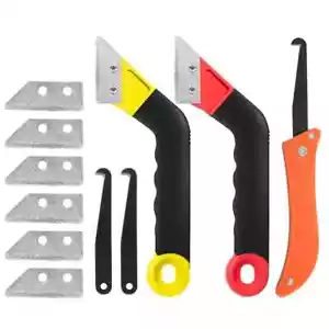11 Pack Grout Removal Tool Kit, 2 Tile Grout Saws with 6 Extra Blades + Bonus... - Picture 1 of 6
