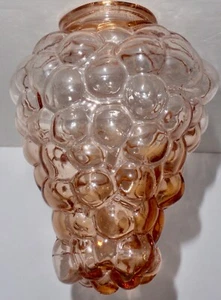 Glaskugel Tropfen Lampenschirm Traube Champagner Rosa Farbe - Bild 1 von 5