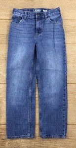 OshKosh B'gosh Boys Jeans Size 8 Blue Adjustable Waist Belt Straight Pants - Picture 1 of 9