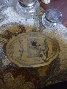 Schraffts Bonboniere Messing Kolonial graviert - Bild 1 von 11