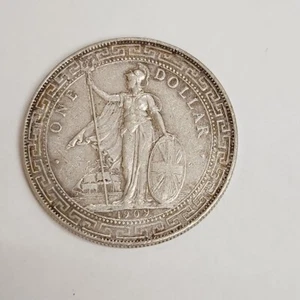 1909 Great Britain Trade Dollar - Picture 1 of 2