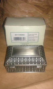 ONEIDA VINTAGE SMALL METAL KEEPSAKE EMPIRE BOX ~JEWERLY OR TRINKET BOX~VERY NICE - Picture 1 of 7