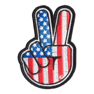 Parche de signo de paz estadounidense, parches patrióticos de bandera de Estados Unidos - Imagen 1 de 3