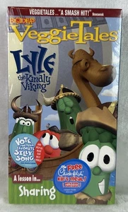 SEALED Veggie Tales Lyle The Kindly Viking (VHS, 2001) NEW Lesson Sharing Jesus - Picture 1 of 3