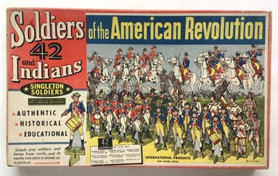 Authentic Singleton Soldiers and Indians of the American Revolution MIOB Scarce! - Image 1 of 4